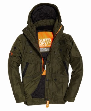 Superdry Icon Military Service Férfi Kabát Olivazöld/Khaki | IPZVQ5874